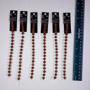 Red Jasper or Carnelian strands of 8x8mm beads